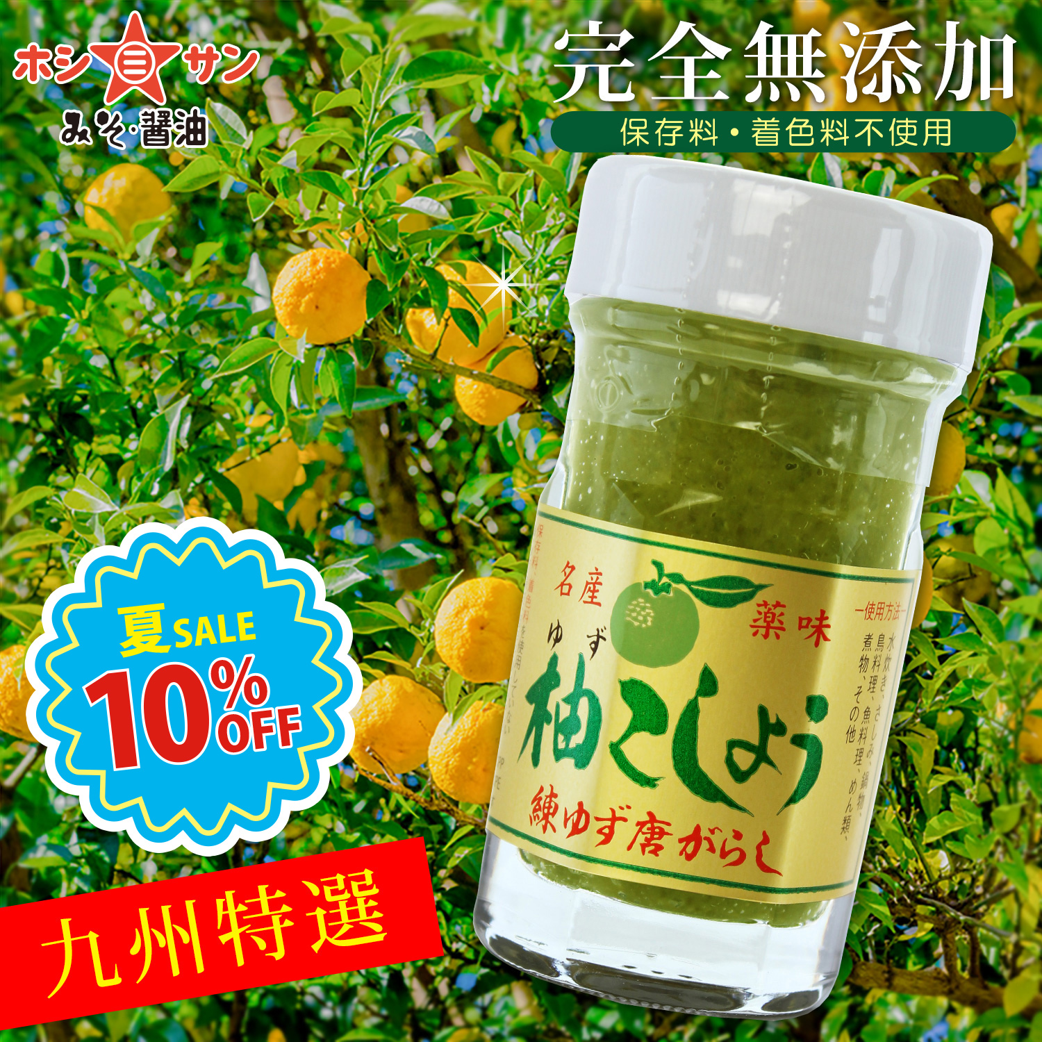 完全無添加】〈九州特産の薬味 柚子こしょう 60g〉【九州熊本の老舗