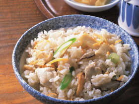 鶏のぽん酢炊き込みご飯