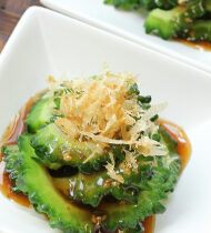 【でこみかんぽん酢】苦みもやわらか!ゴーヤのおひたし