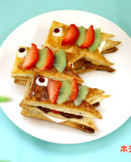 【あまざけ麹】チョコ麹でこいのぼり風チョコミルフィーユパイ